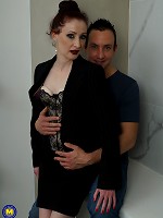 Curvy British housewife getting very frisky